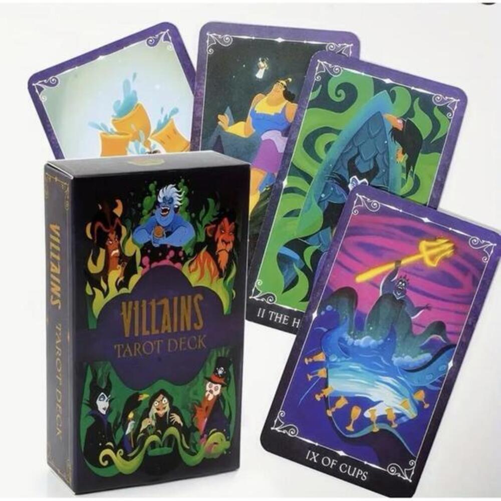 Disney Villains Tarot Cards Deck, Playing Game Card, Good Fortune Divination